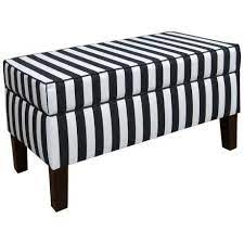 Bedroom storage bench ottoman seat fabric sofa hallway living room furniture new. Canopy Stripe Black And White Storage Bench 4k963 Lamps Plus In 2021 Upholstered Storage White Storage Bench Upholstered Bench Bedroom