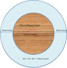 I could not find the bottom base dimension. 36 Circular Dining Table Size For 6 Quality Teak
