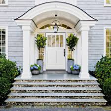 Pacific Entries Cottage 42 In X 80 In White Left Hand Inswing Clear 8 Lite 2 Panel Painted Wood Pre In 2020 Front Door Design Front Porch Decorating Front Door Steps