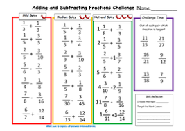 Fraction worksheets 1 fraction addition, subtraction, multiplication, and division. Adding And Subtracting Fractions Differentiated Worksheet With Answers Teaching Resources