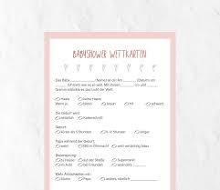 Inneholder alt du trenger, også instruksjon til hvordan man skal spille. Printable Druckbare Pdf Babyshower Wettkarten Wettkarten Wetten Babyparty Spiele Babyshower Baby Party Tippkarte Baby Party Baby Shower Printables Baby Shower Fall