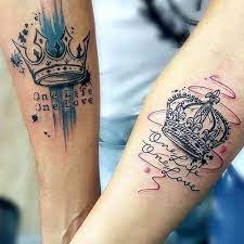 Netter Konig Und Die Konigin Tattoos Best Tattoos Fur Frauen Nett Einzigartig Und Cute Couple Tattoos Matching Couple Tattoos Best Tattoos For Women