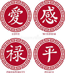 Chinese Symbols For Peace Love And Prosperity In 2020 Chinese Symbols Peace And Love Lucky Symbols