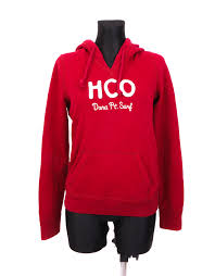 details about hollister womens hoodie seatshirt red size m