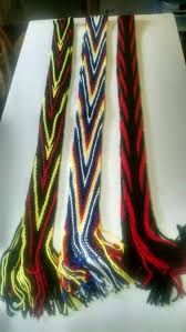 Sash Finger Weave Technique Handmade Woven Belt With Fringes At 72 Long Finger Weaving Weaving Yarn Weaving