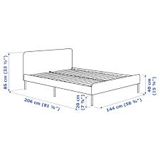 Gastebetten preisvergleich gunstige angebote gastebetten kaufen. Slattum Bettgestell Gepolstert Knisa Hellgrau 140x200 Cm Ikea Schweiz