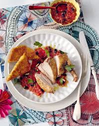 Perlhuhnbrust Mit Tomaten Bohnen Salsa Rezept In 2020 Kochen Fur Gaste Essen Und Lebensmittel Essen