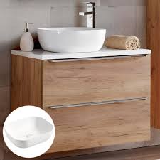 55,8 cm breite des schrankes inkl. Waschtisch Unterschrank 80cm Mit 50cm Keramikbecken Toskana 56 In Wot