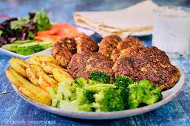 Persian spiced lentil patties with persian spiced brussel sprout salad. Kotlet Persian Meat Patties The Delicious Crescent