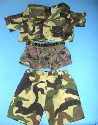 Build a bear army outfit. Build A Bear Camouflage Hunter Outfit Shirt Pants Boxers Clothes Set Patriotic Hunter Outfit Outfit Sets Shirt And Pants
