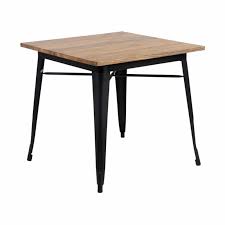 Tolix stools are lightweight, heavy duty and extremely robust, with most units able to be stacked neatly on top of each other for easy storage when not in use. Carre Retro 4 Person Industrial Square Table Inspired By Tolix