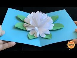 Then, use the rolling pen to roll it into a circular shape and glue the ends together; 5 Minute Flower Pop Up Card I Easy Diy Paper Crafts Youtube In 2021 Pop Up Flower Cards Paper Crafts Diy Diy Pop Up Cards