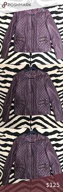 Naf Naf Lambskin Leather Quilted Jacket Quilted Jacket Clothes Design Lambskin