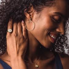 Unique huggie clearance earrings