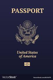 Us Passport Vector Image On Vectorstock In 2020 Passport Vector Free Image