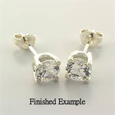 Check spelling or type a new query. Sterling Round 4 Prong Premium Earring Mountings Jamming Gems