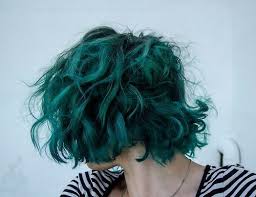 Short Sea Foam Green Hair Turquoise Hair Green Hair Curly Hair Inspiration