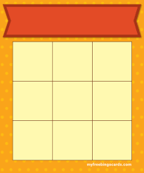 Bingo Card Template Free Printable Pin On School