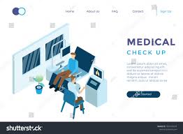 Illustration Of Health Check Up To The Doctor At The Hospital In Isometric 3d Style Ad Aff Check Health Illustration Doctor In 2020 Health Check Hospital Checkup