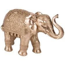 Statuette Elephant Dore H19 Maisons Du Monde Objet Decoration Elephant Maison Du Monde