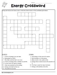If you are a novice at crossword puzzles, these tips can get you started right. Energy Crossword Worksheets