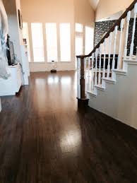 Dark Walnut Stain On White Oak Hardwood Refinishing Hardwood Floors White Oak Floors Oak Wood Floors