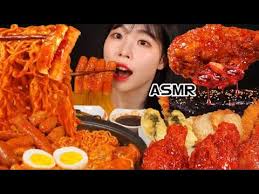 موكبانغ اكل كوري اندومي حار تحدي اصوات الاكل Asmr Youtube
