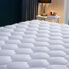 Snuzzzz Quilted Fitted Cooling Mattress Pad Mattress Cover Breathable Waterproof Hypoallergenic Mattres Cooling Mattress Pad Mattress Pad Mattress Covers