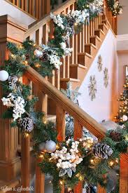 48 christmas garland decorating ideas wrap your home for the holidays. How To Hang A Garland On The Stairs Clean And Scentsible