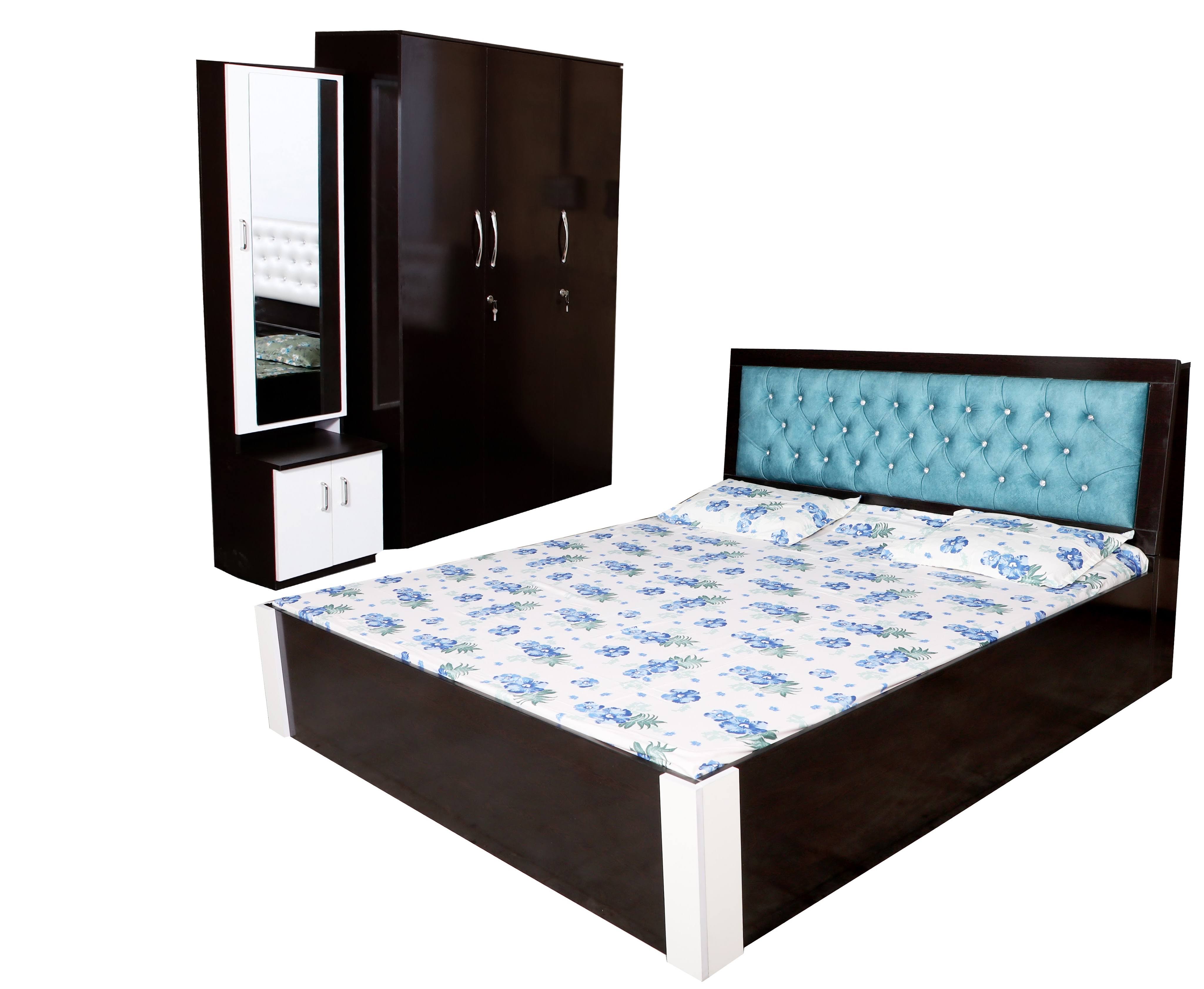 blue cushion bedroom set product image