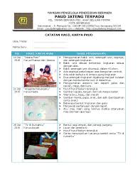 Selengkapnya bagi yang memerlukan file tersebut silahkan dapatkan contoh format dokumen rencana pembelajaran secara. 2 Contoh Catatan Hasil Karya Paud K 13 Pdf