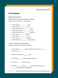 Kostenlose übungen und arbeitsblätter für englisch in der 5. Possessivpronomen