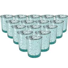 Dhgate offers a large selection of reading glass holders and candelabra glass votive holders with superior quality and exquisite craft. Just Artifacts Mercury Glass Votive Candle Holder 2 75 H 15pcs Speckled Aqua Mercury Glass Votive Tealight Candle Holders For Weddings Parties And Home Decor Walmart Com Walmart Com