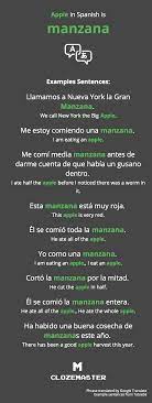 This is something that cody struggles with both in spanish and in english. How To Say Apple In Spanish Clozemaster