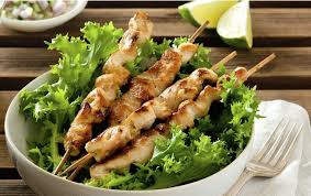 Vorspeisen Balinesische Hahnchenspiesse Hahnchenspiesse Fleisch Gerichte Indonesisches Essen