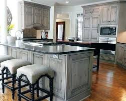 Grey Stained Kitchen Cabinets Gray Stained Washed Hickory Cabinets Light Grey Stained Kitchen In 2020 Stained Kitchen Cabinets Grey Kitchen Floor Best Kitchen Cabinets