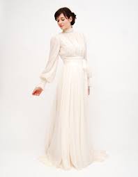 Vintage 1970s If You Got Married In The 70s Chances Are You Wore Something Like This 1970s Wedding Dress Victorian Wedding Dress 70s Wedding Dress