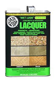 Your concrete coating for porous surfaces including clay, sandstone, concrete, brick & concrete glaze is especially suited to sealing and protecting porous horizontal and vertical masonry surfaces such as clay, concrete and brick pavers. Glaze N Seal 113 Wet Look Green Lacquer Sealer 1 Gallon Amazon Com Industrial Scientific