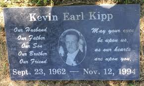 Kevin Earl Kipp (1962-1994): homenaje de Find a Grave