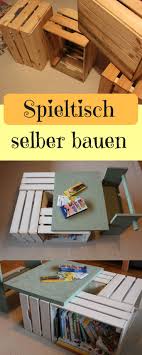 Kinder Spieltisch Aus Alten Obstkisten Selber Bauen Spieltisch Spieltisch Kinder Regal Kinder
