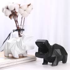 By contributing $30 or above to the project you'll receive an 11 x 17 piggy banks promo poster. Hippopotamus Geometric Piggy Bank Statues Animals Money Banks Figurine Resin Art Craft Kids Gift Toy Home Decoration Figurines Miniatures Aliexpress