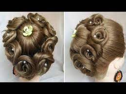 Easy And Amazing Juda Hairstyle With Flower Bun Bridal Updo Hairstyles Easy Wedding Hairstyles You Simple Wedding Hairstyles Bridal Hair Updo Hair Styles
