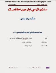 Sindh text book board, jamshoro. Sindhi Lazmi Tewelve 12th Class Notes By Abdul Hai Soomro Pdf
