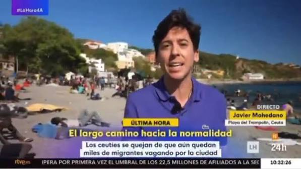 TVE: los inmigrantes que ASALTARON la valla de Ceuta son Diplomados y  Licenciados .