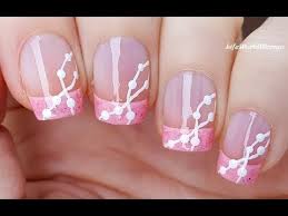 We know that pink nail designs have taken off in the fashion and beauty industry,the best to colour of the room and from lipstick to nail paint. French Manicure Designs 6 Sparkly Baby Pink Nail Tips Youtube