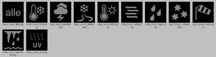 Wettersymbole von arib std b24. Wetter Und Klima Deutscher Wetterdienst Symbole