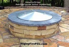 Conical Shaped Fire Pit Cover Made From Stainless Steel Outdoor Fire Pit Designs Steel Fire Pit In Ground Fire Pit