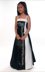 Black And White Flower Girl Dress Childrens Bridesmaid Dresses Girls Bridesmaid Dresses Girls Formal Dresses