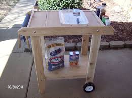 Cedar Bbq Cart Prep Table New Handcrafted Wood Bbq Grill Deck Projects Bbq