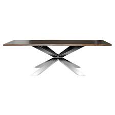 Worry free 1 year warranty. Couture Seared Wood Dining Table Stainless Steel Base